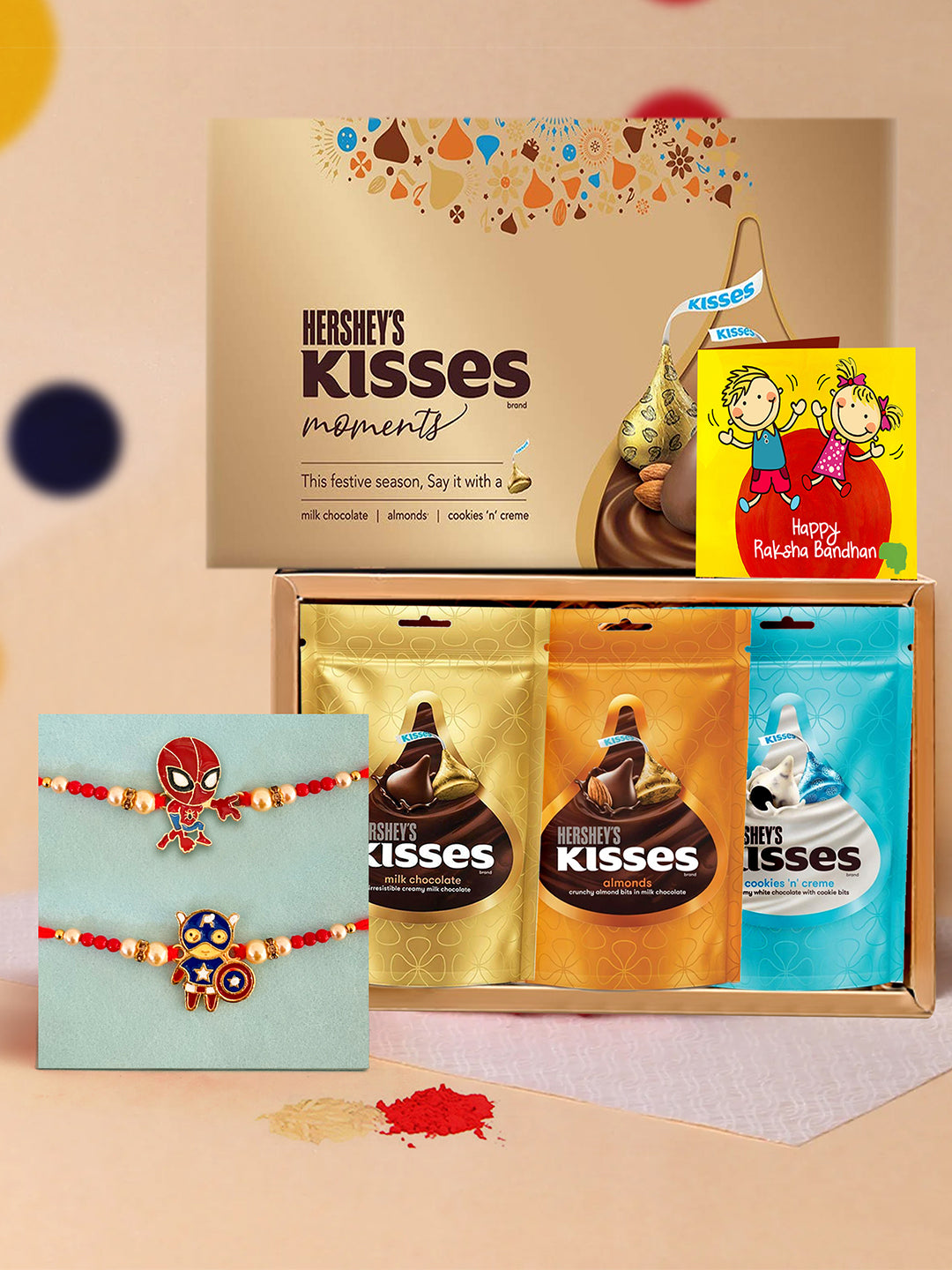 Buy | Rakhi for Kids with Chocolates Gift Pack - Set of 2 Premium Kids ...