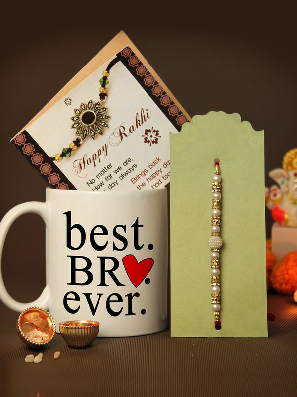 Rakhi for Brother with Coffee Mug Gift Set