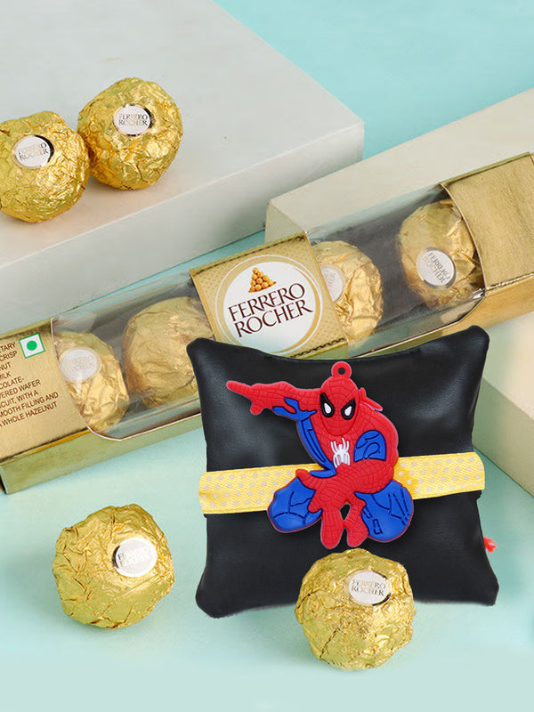 Kids Rakhi Set -Choclate Box -Card & Roli Chawal