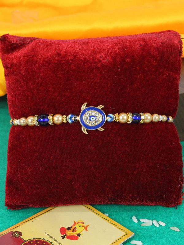 Evil Eye Rakhi with Greeting Card & Roli Chawal