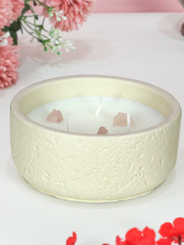 White 1 pieces Jar Candle