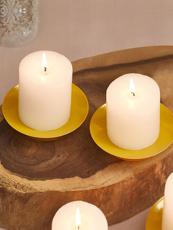 Beige Set of 2 Candle Holder