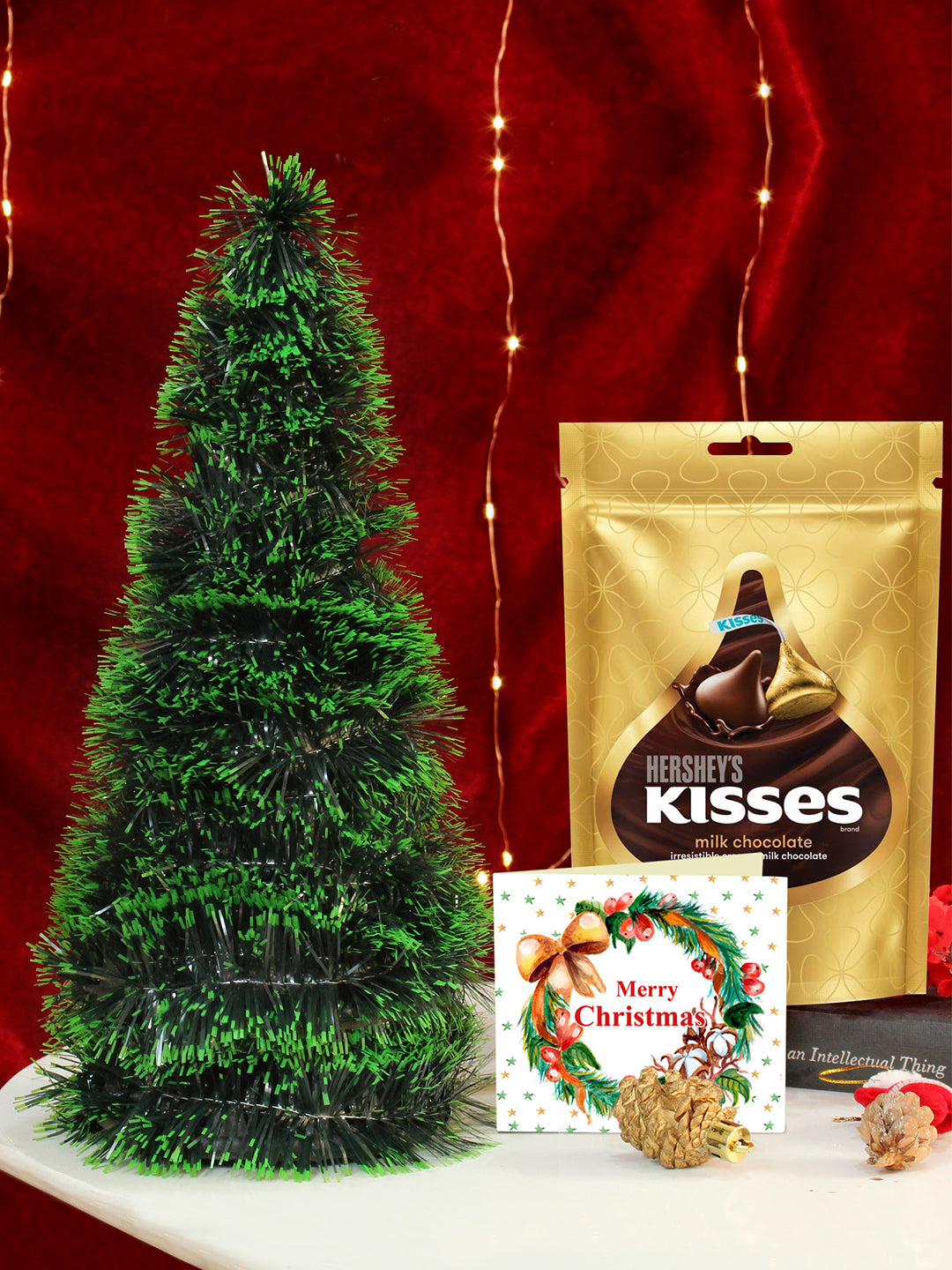 Buy | Christmas Hersheys Kisses Chocolate Gift Hamper with Xmas Mini ...