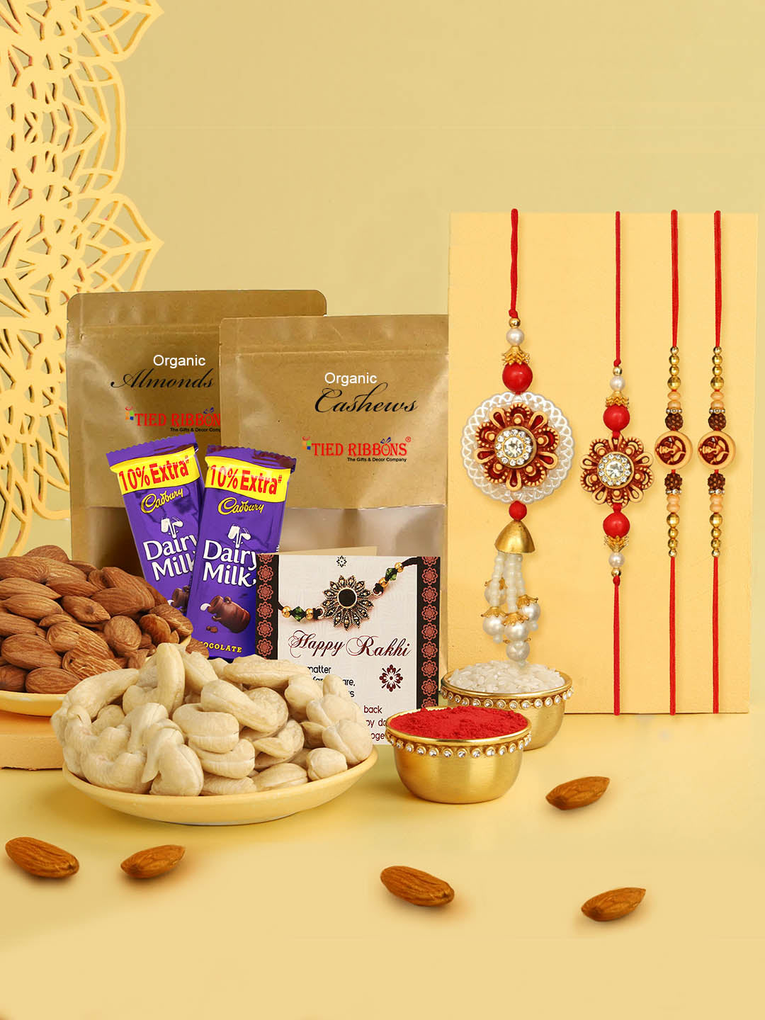 Diwali Hamper with Dry Fruits and Canister: Gift/Send Business Gifts Online  JVS1188147 |IGP.com