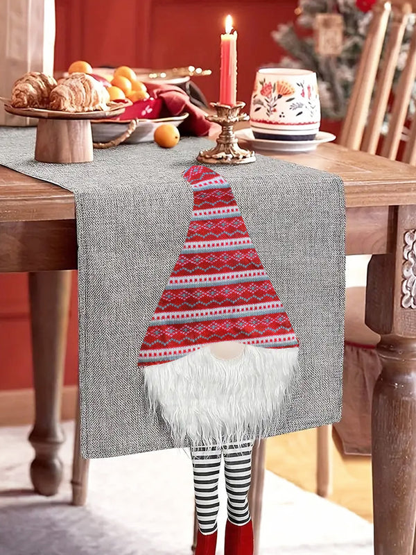 Christmas Table Runner Grey