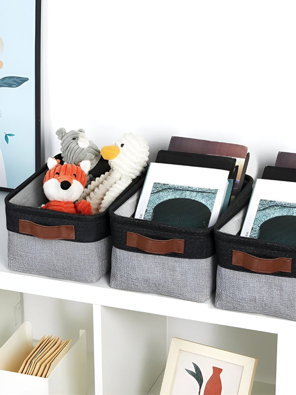 Black Set of 3 Regular Drawer Organiser Organisers