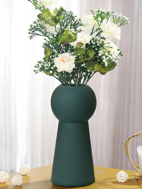 Green Ceramic Flower Vases