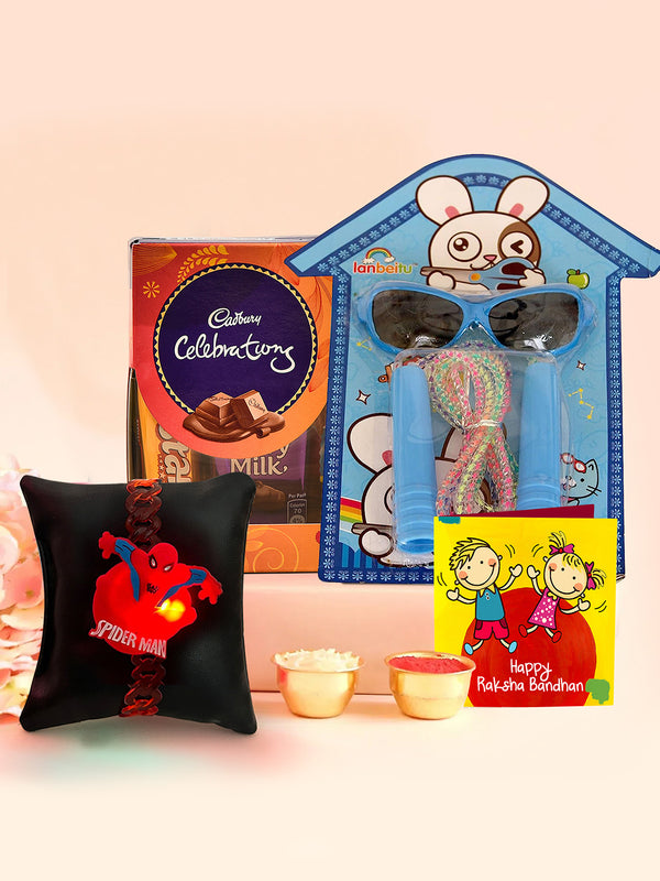 Premium Kids  Rakhi with Celebration Chocolates Gift Pack