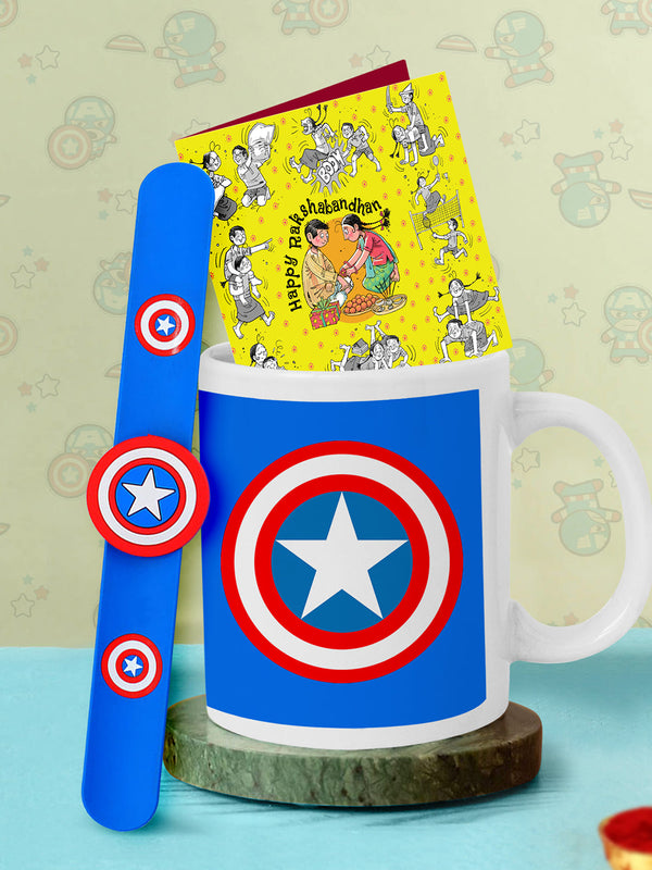 Captain America Shield Rakhi For Kids