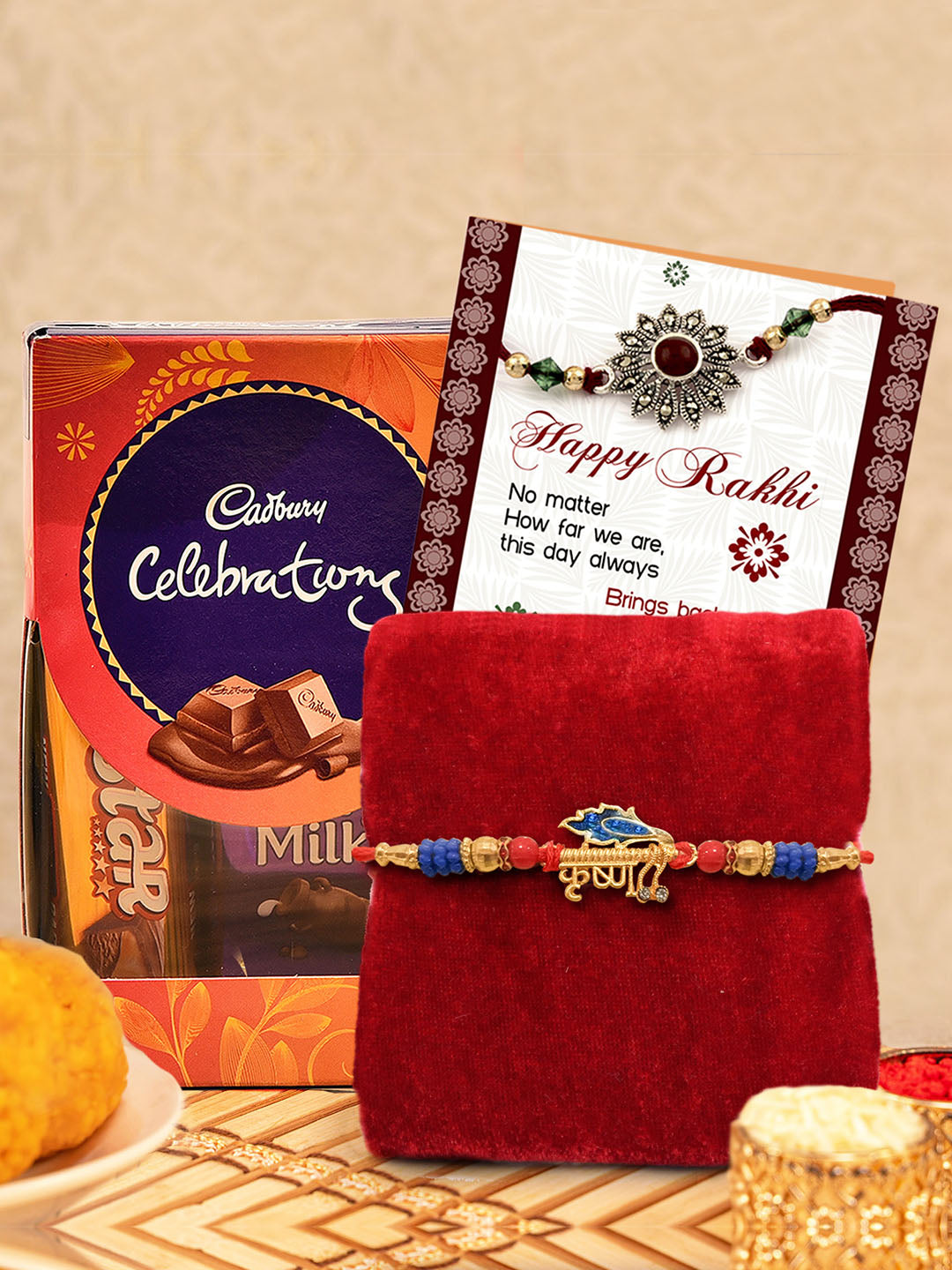 Assorted Cadbury Rakhi Gift for Brother to Ranchi, India