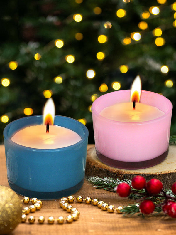 Scented Set of 2 Sea Salt Lychee Diwali Candles