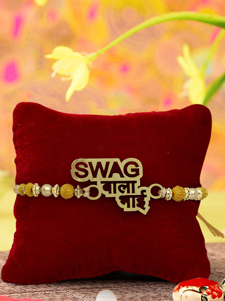 Raksha Bandhan Swag Vala Bhai Rakhi Comes with Roli Chawal & Tika Packet