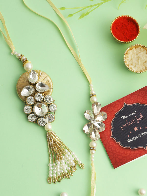 Bhaiya Bhabhi Rakhi Set | Greeting Card | Chawal Roli Pack Set