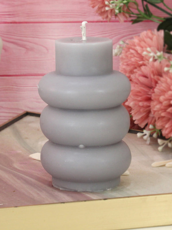 Scented Pillar Diwali  Berries Grey Candles