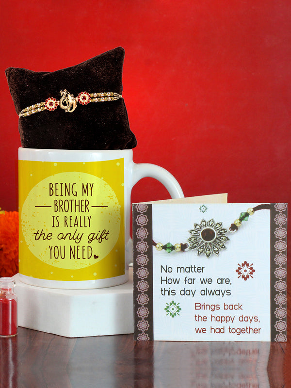 Designer Rakhi & Brother Bhaiya Mug