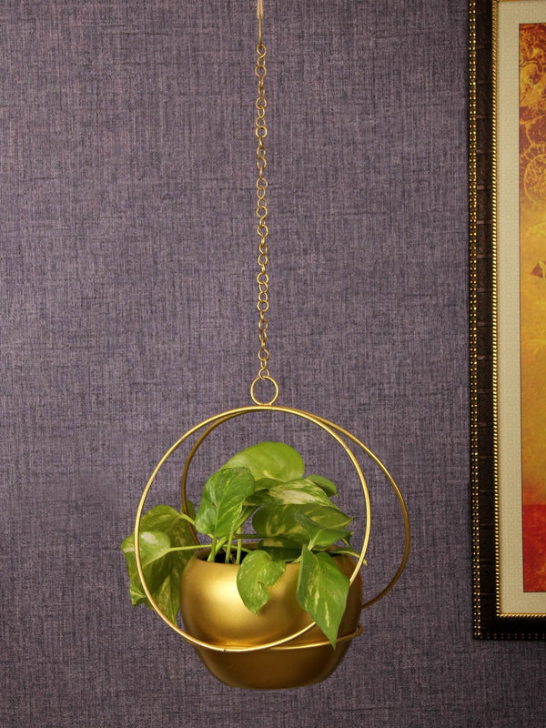 Solid Metal Hanging Planter