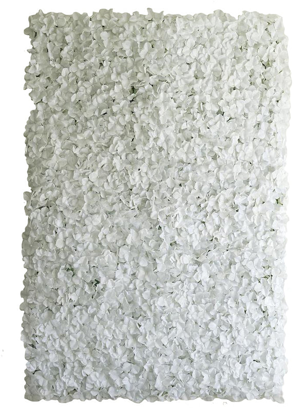 White Artificial Hydrangea Flower wall Panel