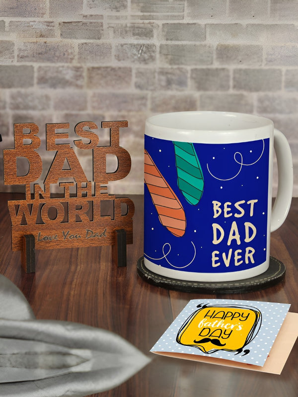 Set Of 3 Blue & Brown Fathers Day Gift