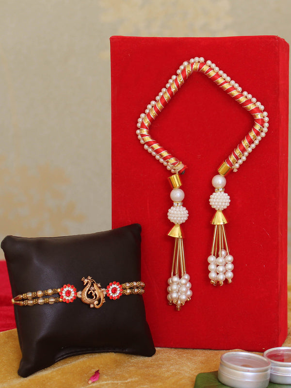 Raksha Bandhan Rakhi for Brother and Bhabhi Gift Set Rakhi for Bhaiya Bhabhi Rakhi Set for Bhai Bhabhi